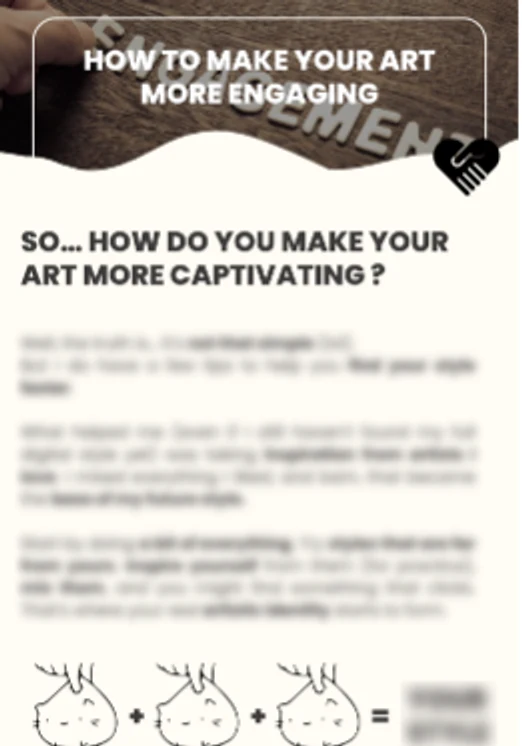Preview page: how to make your art more engaging